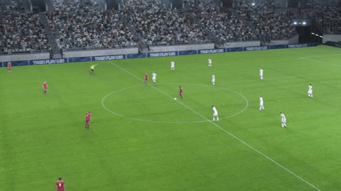 贝博体育直播的足球比赛精彩进攻画面